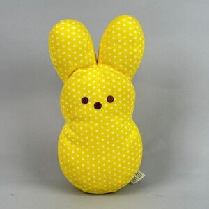 Peeps Bunny Plush Unisex 9" Yellow Good Polka Dot Easter Stuffed Animal Bunny